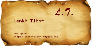 Lenkh Tibor névjegykártya